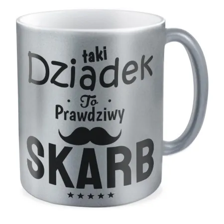 Kubek srebrny dla DZIADKA Prawdziwy skarb